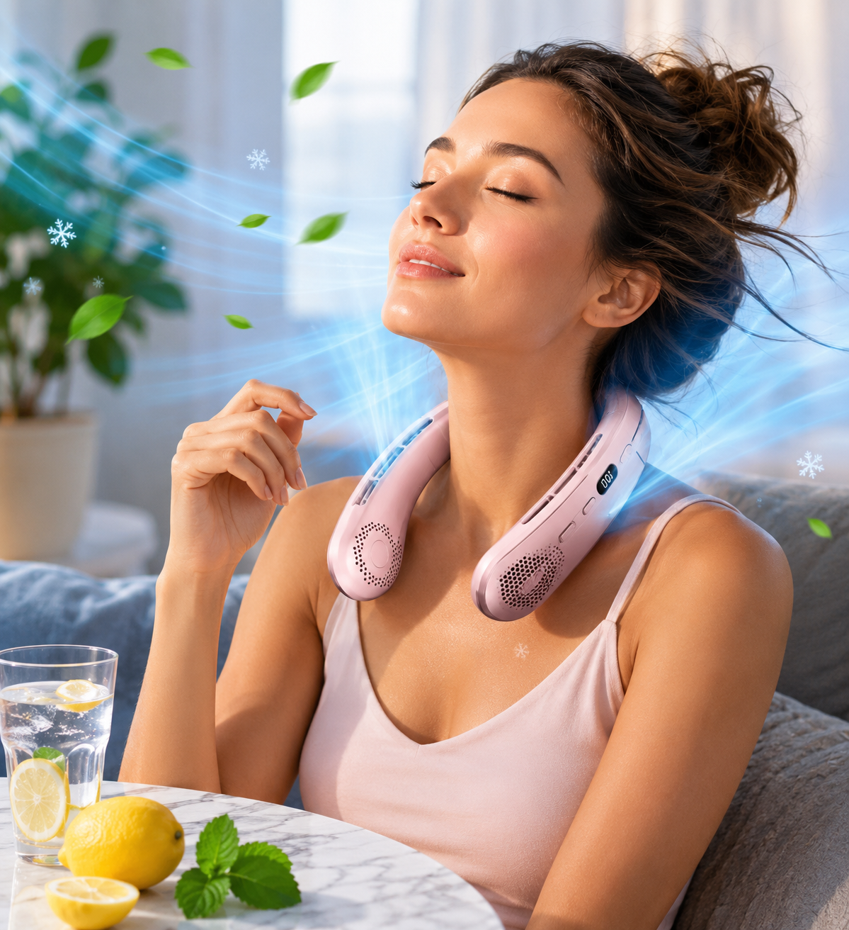 Ventilateur de Cou Portable – Mini Refroidisseur USB Mobile