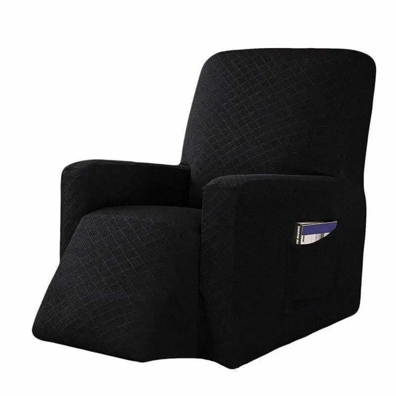 housse-de-fauteuil-inclinable-noir-extensible – La Maison de la Housse