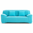 Bleu Cyan - Housse de Canapé Extensible