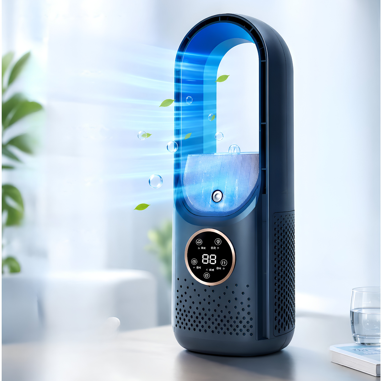 Mini Rafraîchisseur d'Air 3 en 1 – Ventilateur Brumisateur Portable USB
