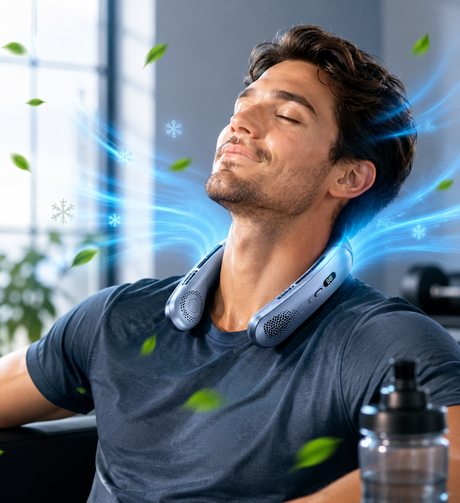 Ventilateur de Cou Portable – Mini Refroidisseur USB Mobile
