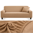 Microfibre Camel - Housse de Canapé Extensible