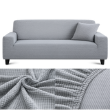 Microfibre Gris Clair - Housse de Canapé Extensible