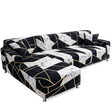 Motif Galium - Housse de Canapé d’Angle Extensible