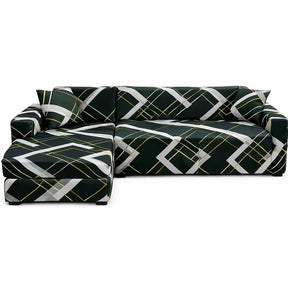 Motif Genista - Housse de Canapé d’Angle Extensible