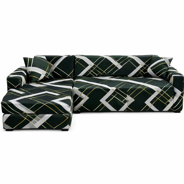 Motif Genista - Housse de Canapé d’Angle Extensible