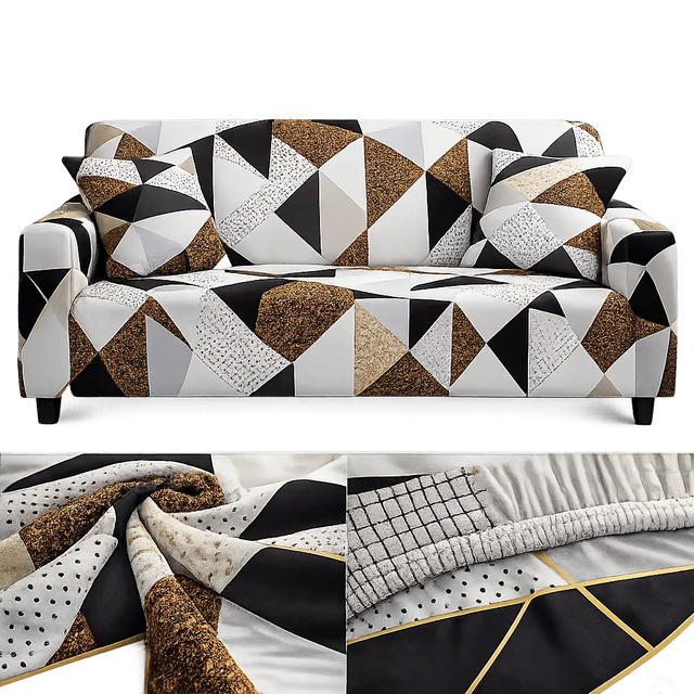 Motif Geocosy - Housse De Canapé Extensible