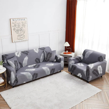Motif Lonic - Housse de Canapé d’Angle Extensible