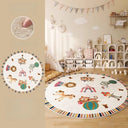 Tapis Rond Cartoon Animaux