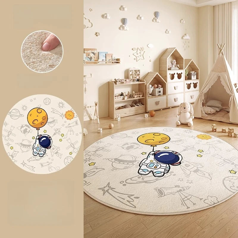 Tapis Rond Cartoon Animaux