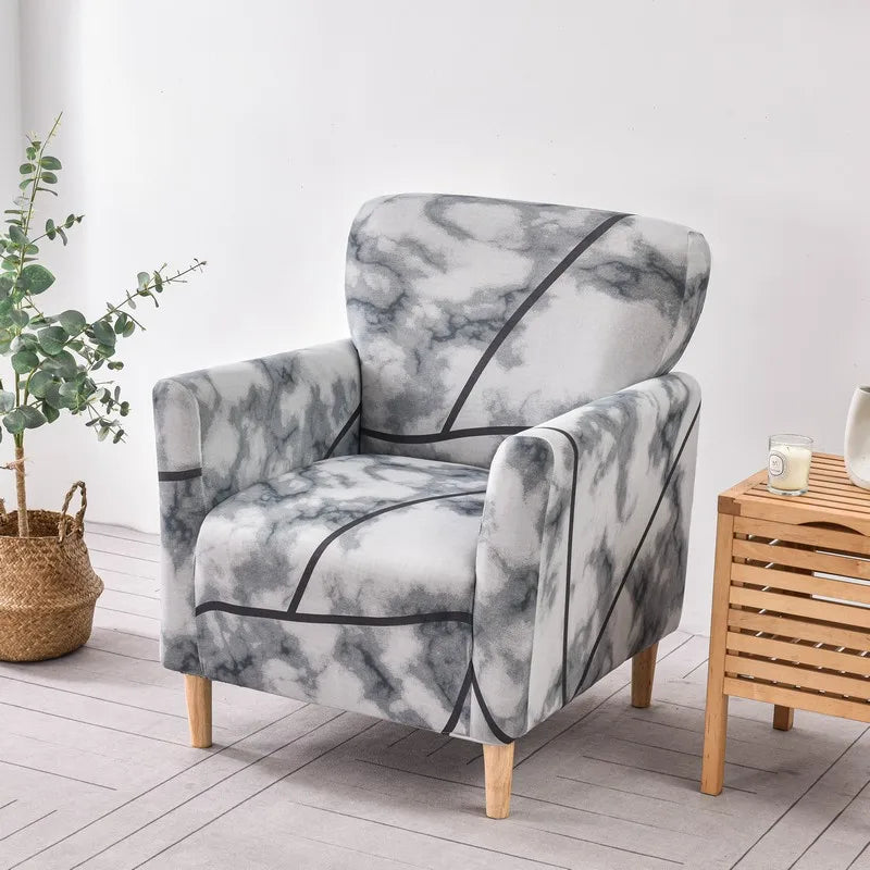 Housses de Fauteuil avec Accoudoirs à Motifs