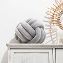 1 Coussin Boule Nœud Design – Décoratif Moderne en Velours