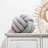 1 Coussin Boule Nœud Design – Décoratif Moderne en Velours