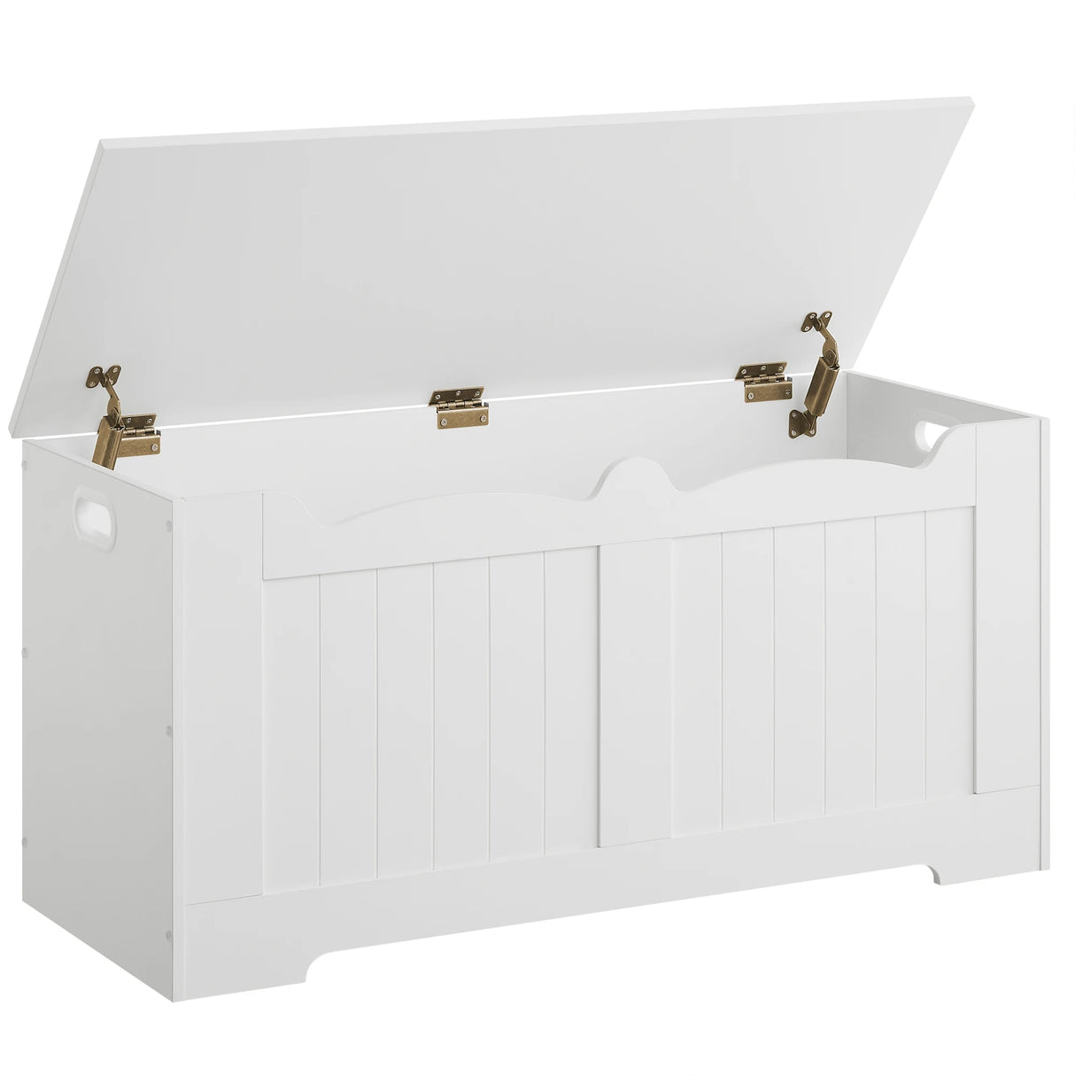 Banc de rangement en bois avec coffre