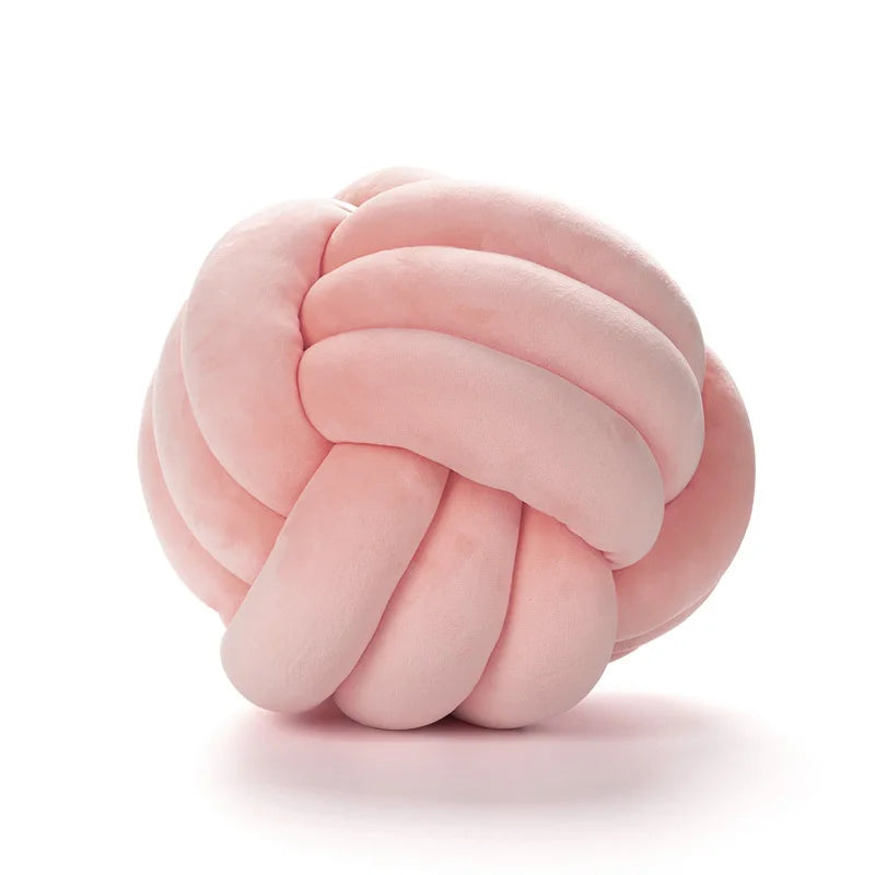 1 Coussin Boule Nœud Design – Décoratif Moderne en Velours