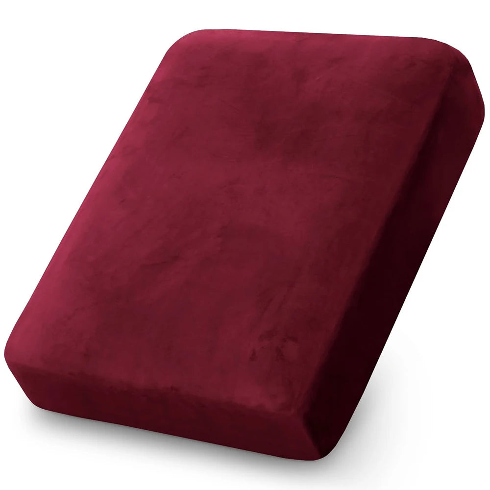Housse de Coussin Salon de Jardin Extérieur Velours Extensible
