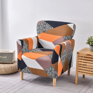 Housses de Fauteuil avec Accoudoirs à Motifs