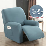 Housse de Fauteuil Relax Inclinable Couleur Unie Waterproof