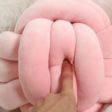 1 Coussin Boule Nœud Design – Décoratif Moderne en Velours