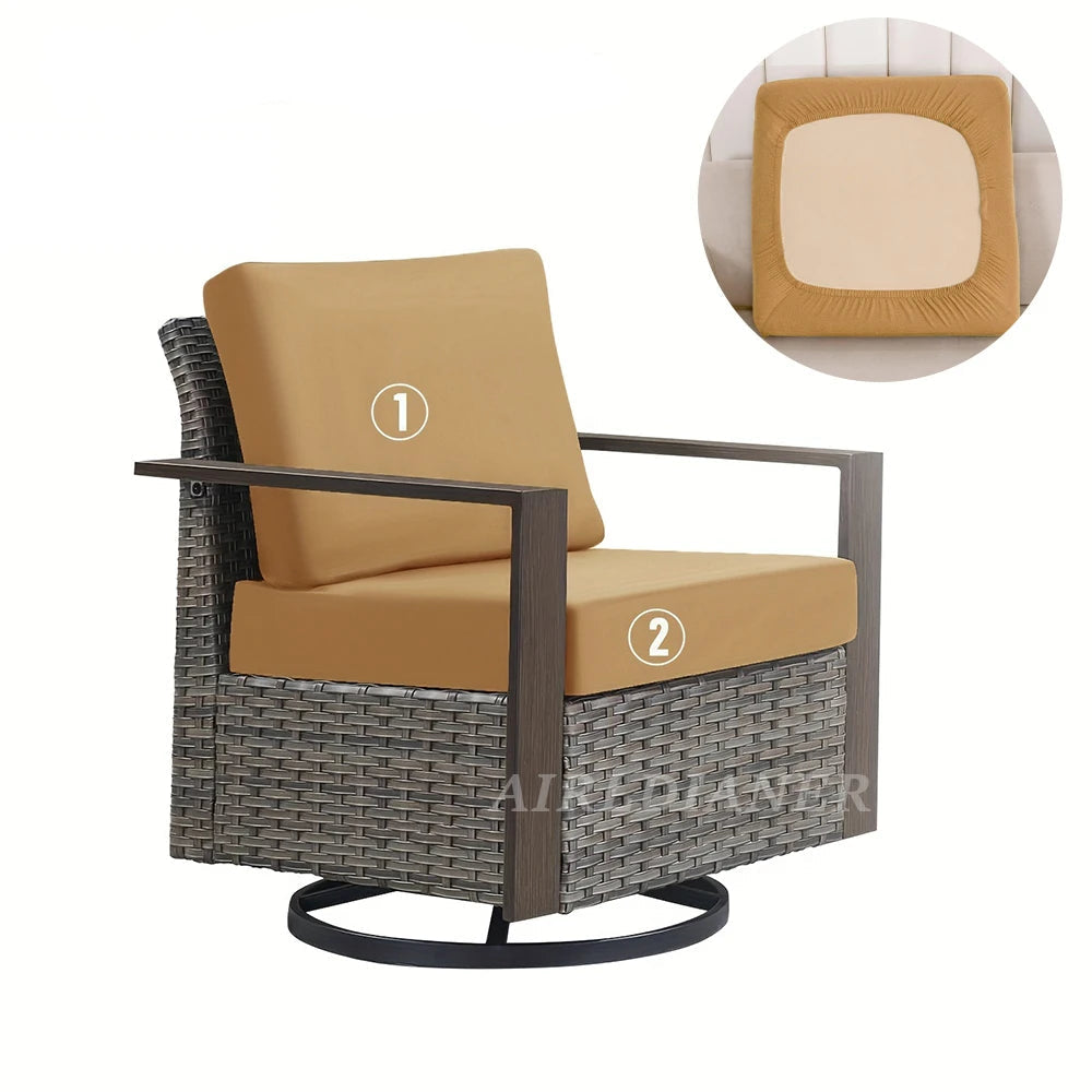 Housse de Coussin Classique Extensible | Salon de Jardin Extérieur & Intérieur