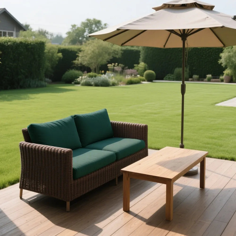 Housse de Coussin Salon de Jardin Extérieur Velours Extensible