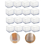 Protections en silicone pour pieds de chaises et tables carrés – Lot de 8