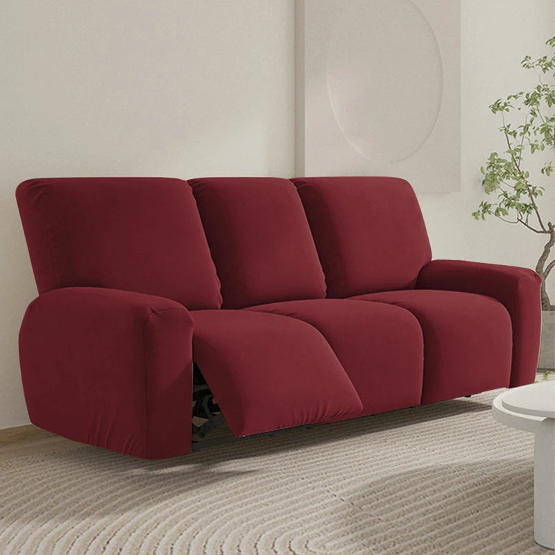 Housse de fauteuil & canapé relax inclinable – couleurs unies