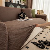Housse de Canapé Jacquard Design marron