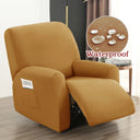 Housse de Fauteuil Relax Inclinable Couleur Unie Waterproof