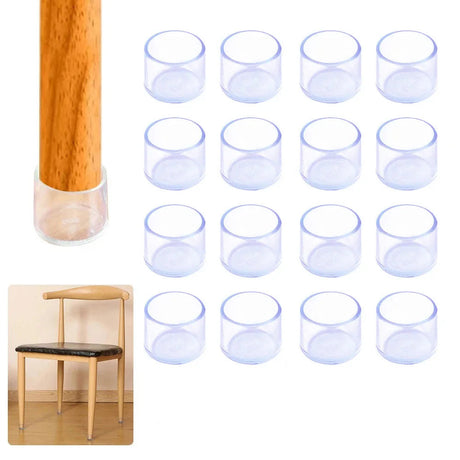 Protections en silicone pour pieds de chaises et tables ronds
