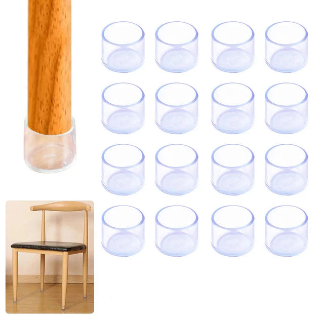 Protections en silicone pour pieds de chaises et tables ronds