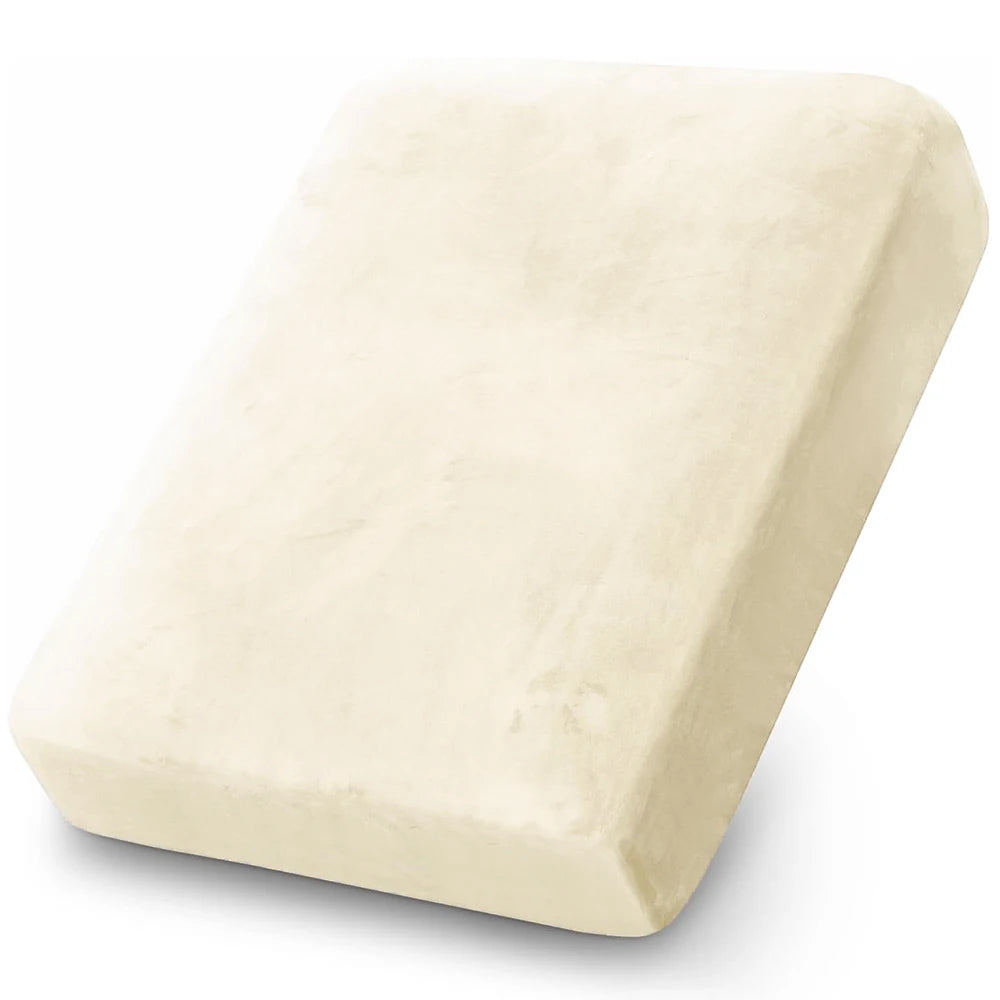 Housse de Coussin Salon de Jardin Extérieur Velours Extensible