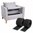 Scratch Autocollant Noir pour Empêcher les Coussins de mobilier de Glisser - 15 cm X 1M