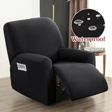Housse de Fauteuil Relax Inclinable Couleur Unie Waterproof