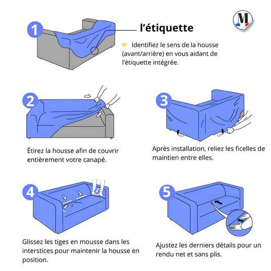 TUTO installer ma housse de canapé