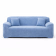 Velours Bleu - Housse de Canapé Extensible