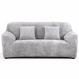 Velours Gris - Housse de Canapé Extensible
