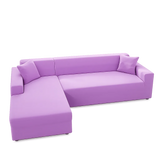 Violet Clair - Housse de Canapé d’Angle Extensible