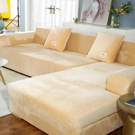housse-de-canape-dangle-en-velours-beige – La Maison de la Housse