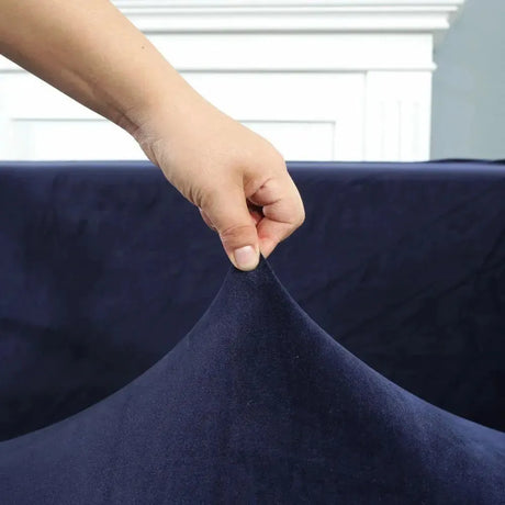 housse-de-canape-dangle-en-velours-bleu-marine – La Maison de la Housse
