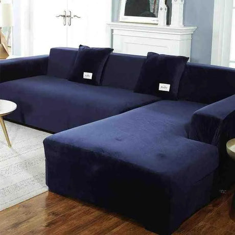 housse-de-canape-dangle-en-velours-bleu-marine – La Maison de la Housse