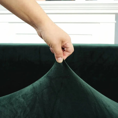 housse-de-canape-dangle-en-velours-vert – La Maison de la Housse