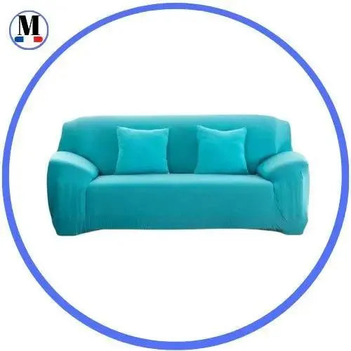 housse-de-canape-extensible-universelle-bleu-cyan – La Maison de la Housse
