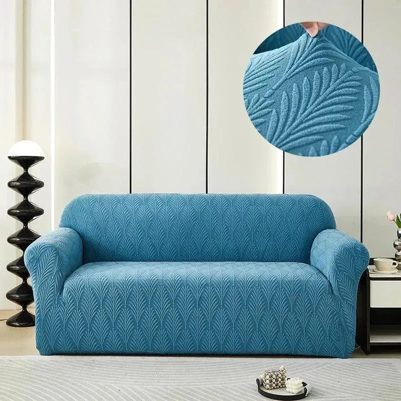 housse-de-canape-jacquard-bleu – La Maison de la Housse