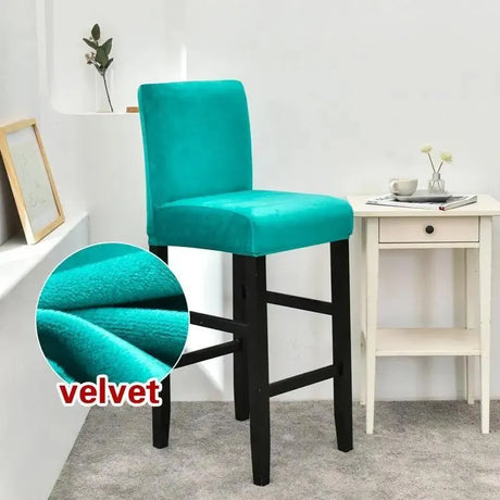 housse-de-chaise-de-bar-en-velours – La Maison de la Housse
