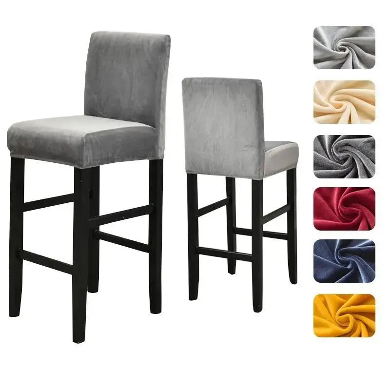 housse-de-chaise-de-bar-en-velours – La Maison de la Housse