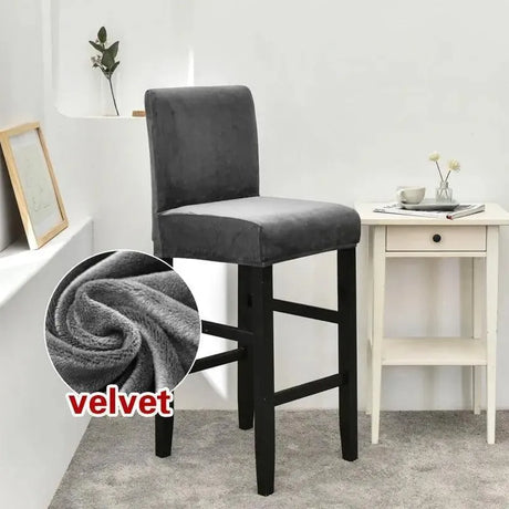 housse-de-chaise-de-bar-en-velours – La Maison de la Housse