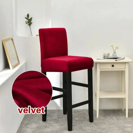 housse-de-chaise-de-bar-en-velours – La Maison de la Housse