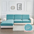 housse-de-coussin-dassise-pour-canape-motif-jacquard-velours-bleu – La Maison de la Housse