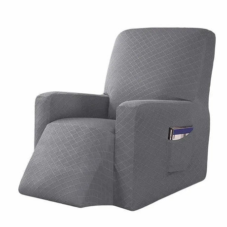 housse-de-fauteuil-inclinable-gris-clair-extensible – La Maison de la Housse